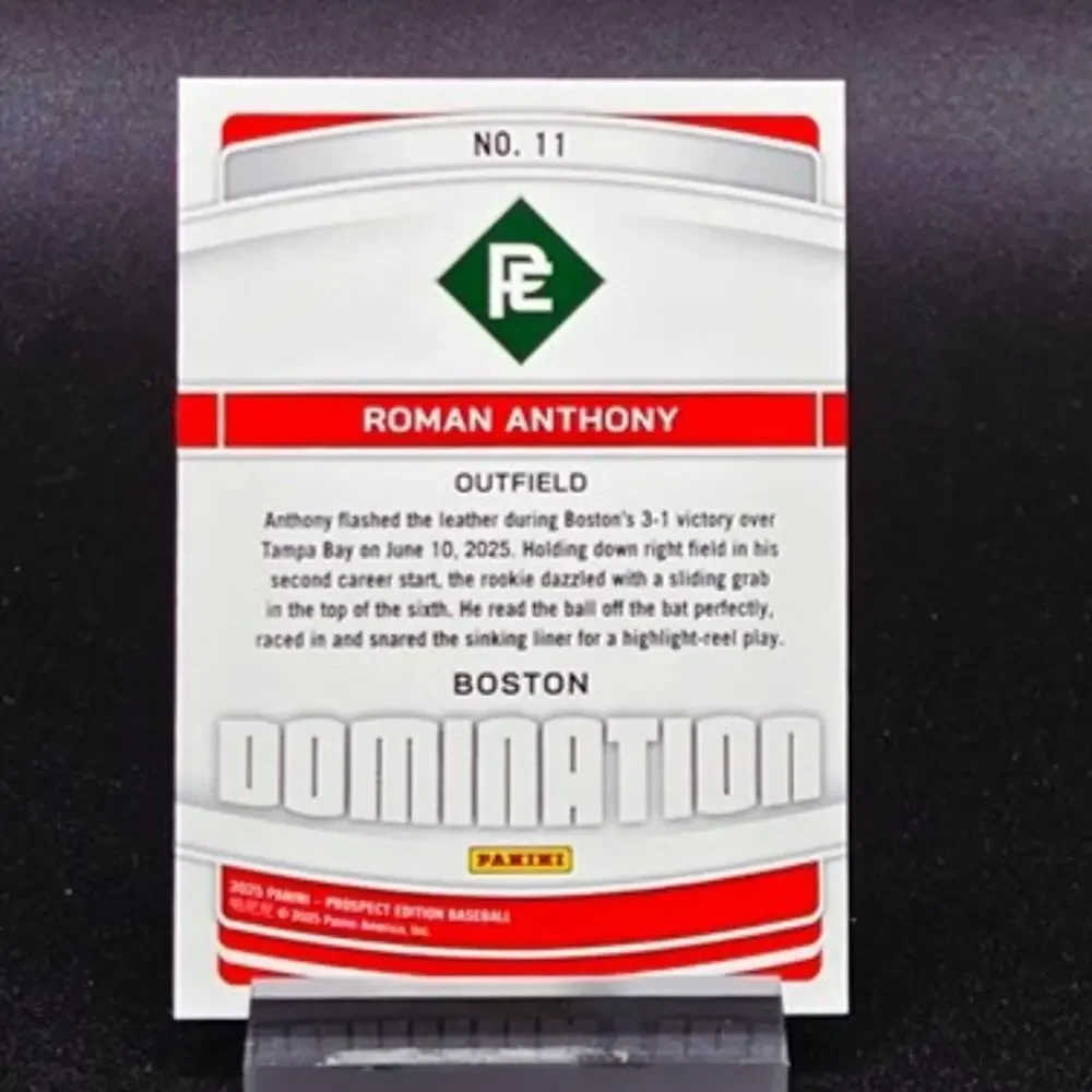 Roman Anthony Prospect Domination Select RC Boston Red Sox Top Prospect - Picture 3 of 5